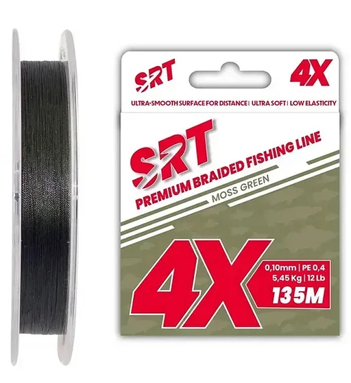 Шнур Sert SRT 4Х Moss Green 135m 5.45kg #0.1