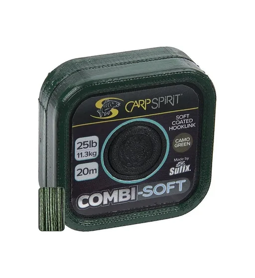 Повідцевий матеріал Carp Spirit Combi Soft Coated Braid Camo Green 20m 11.3kg 25lb #0.18