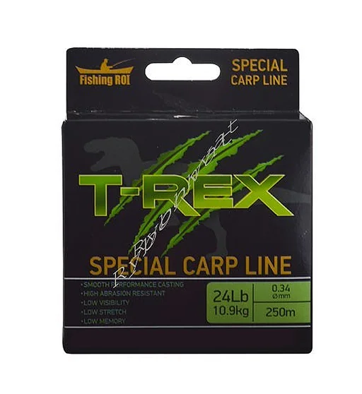 Жилка Fishing ROI T-REX Special Carp Line Green 250m 250m 10.9kg #0.34mm