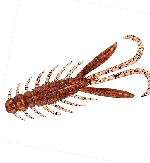 Силікон Daiwa Silver Wolf Urban Crawler 2.5" 64mm 8pcs #Ebi Miso Red Gold