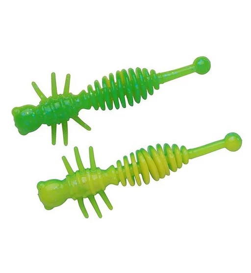 Cилікон Berkley PowerBait Power Larvae 55mm 10pcs #Sprng Grn/Snsn Ylw