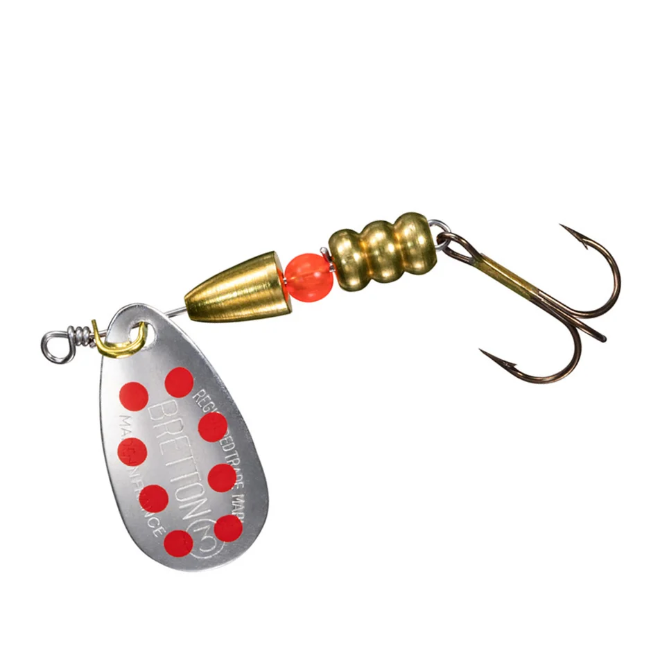 Блесна Daiwa Bretton #1 Red/Silver (2шт)