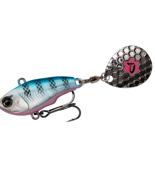 Тейл-спінер Savage Gear Fat Tail Spin S 55mm 9g #Blue Silver Pink