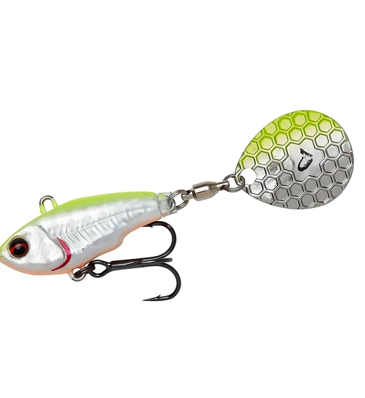 Тейл-спінер Savage Gear Fat Tail Spin S 55mm 9g #Lemon Back Flash