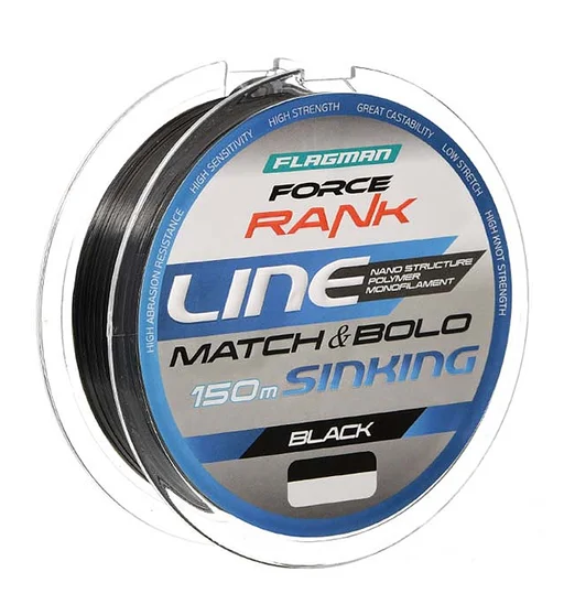 Леска Force Rank Bolo/Match Main Line 150m 0.18mm Black