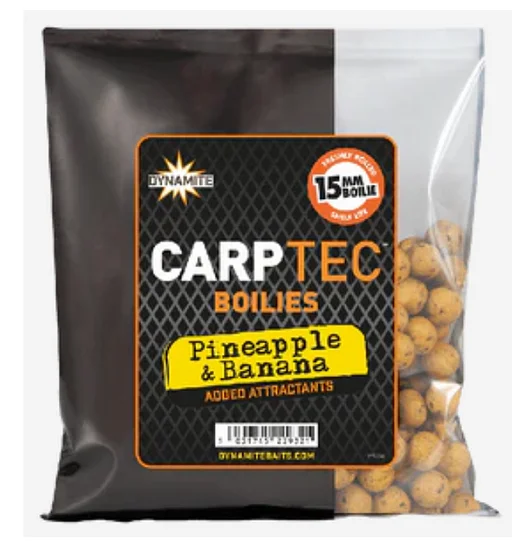 Бойли Dynamite Baits Carptec Pineapple & Banana Boilies 15mm 300g