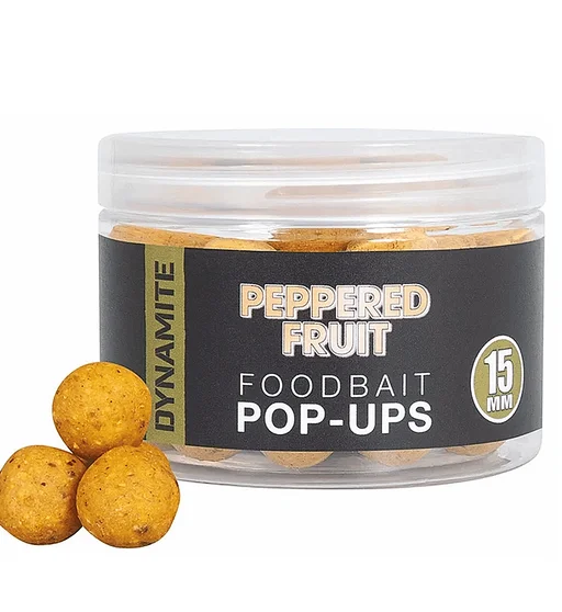 Бойли Dynamite Baits Peppered Fruit Food Bait Pop-Ups 15mm