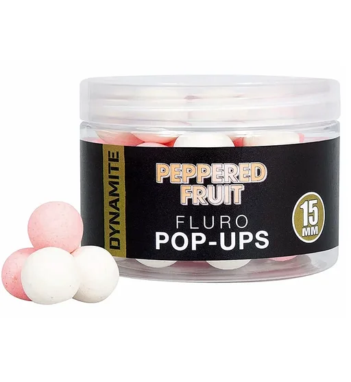 Бойли Dynamite Baits Peppered Fruit Fluro Pop-Ups 15mm