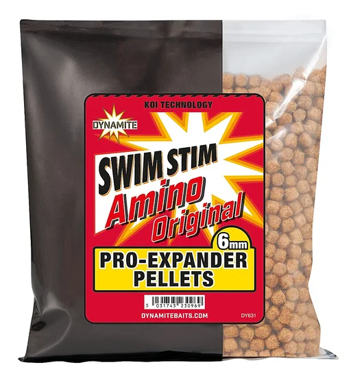 Пелетс Dynamite Baits Swim Stim Pro-Expander Pellets Amino Original 6mm 300g