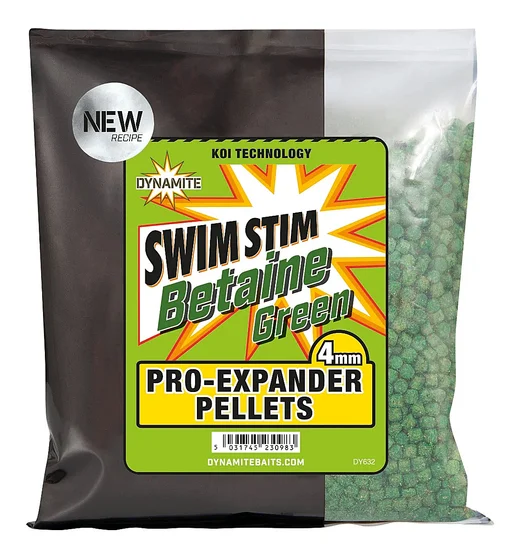 Пелетс Dynamite Baits Swim Stim Pro-Expander Pellets Betaine Green 4mm 300g