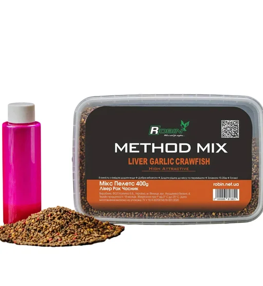Метод Мікс Robin High Attractive Liver-Crawfish-Garlic 400g