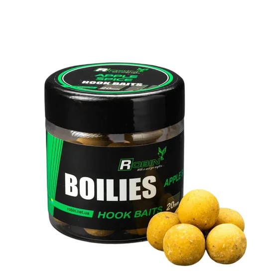 Бойли варені насадочні Robin Apple-Spice 20mm 0.1kg
