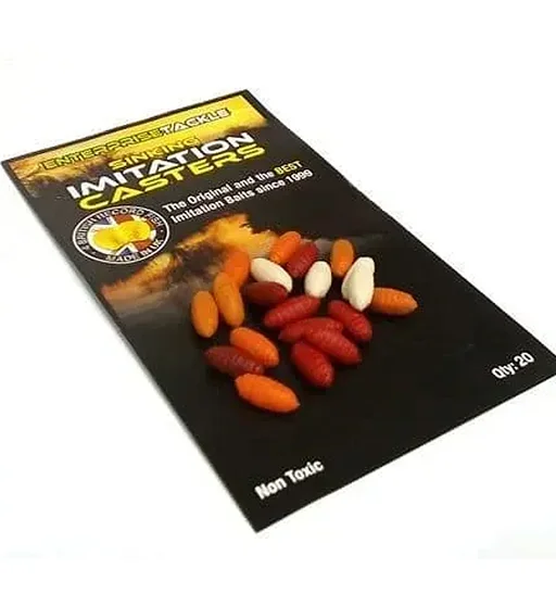 Штучна личинка Enterprise Tackle Mixed Colour Rubber Sinking Casters
