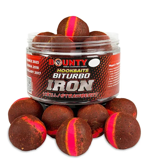 Преміум насадка Bounty Biturbo Iron Krill/Strawberry 24mm