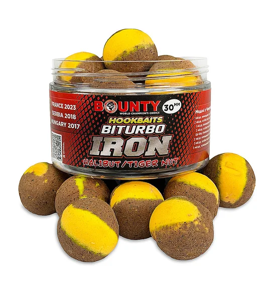 Преміум насадка Bounty Biturbo Iron Halibut/Tiger Nut 30mm