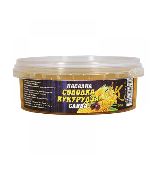 Насадка 3KBaits Сладкая кукуруза слива 150ml