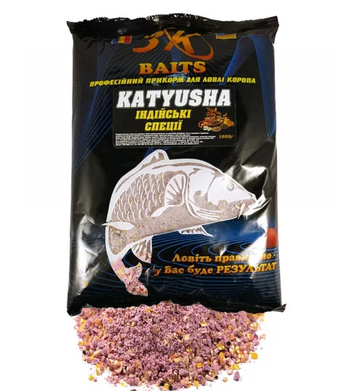 Прикормка 3KBaits Katyusha Индийские специи 1kg