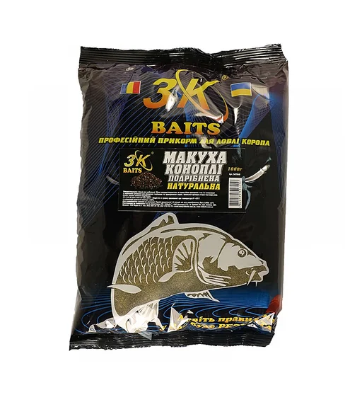 Макуха 3KBaits Конопля измельченная натуральная 1kg