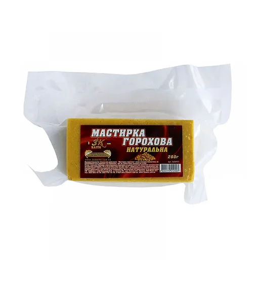 Мастырка 3KBaits Горох натуральная 0.2kg