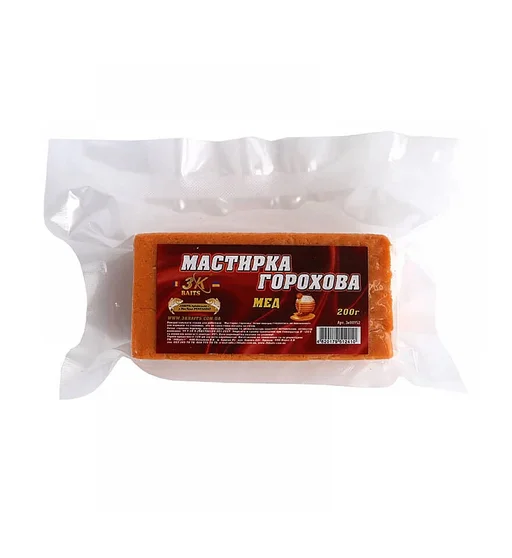 Мастырка 3KBaits Горох мед 0.2kg
