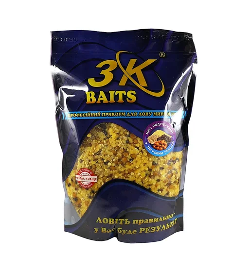 Прикормка 3KBaits Зерновий мікс подрібнений тигровий горіх 1kg
