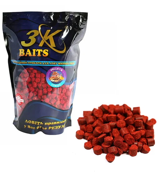Пелетс 3KBaits Спеції 8mm 0.8kg