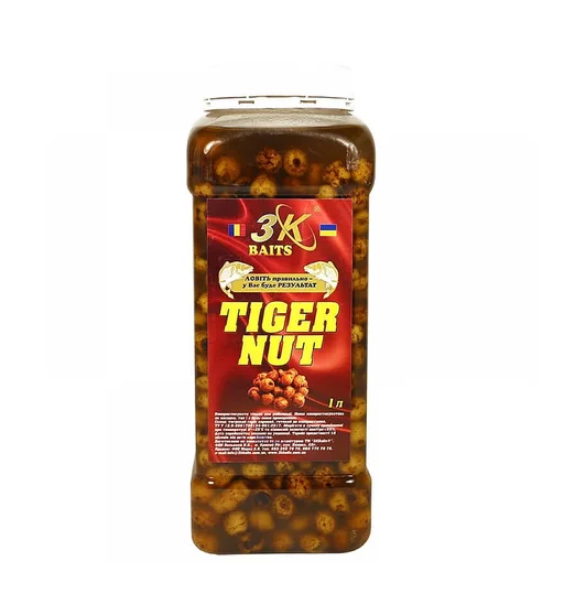 Прикормка 3KBaits Тигровый орех натуральный 1L