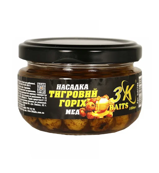 Насадка 3KBaits Тигровый орех Premium мед 100ml