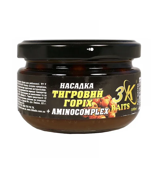Насадка 3KBaits Тигровий горіх Premium Aminocomplex 100ml