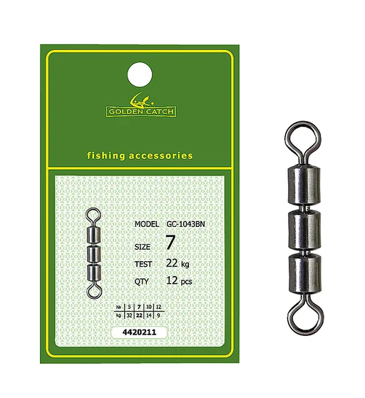 Вертлюг тройной Golden Catch High Speed 1043BN №7 12pcs