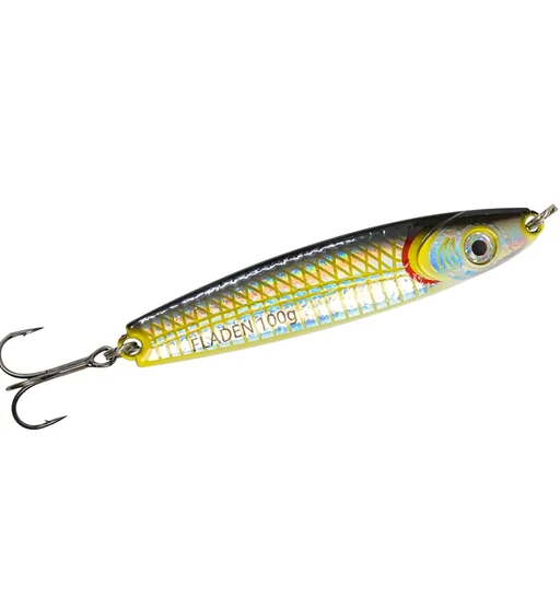 Пількер Fladen HoloTwist 100g Yellow/Black/Silver