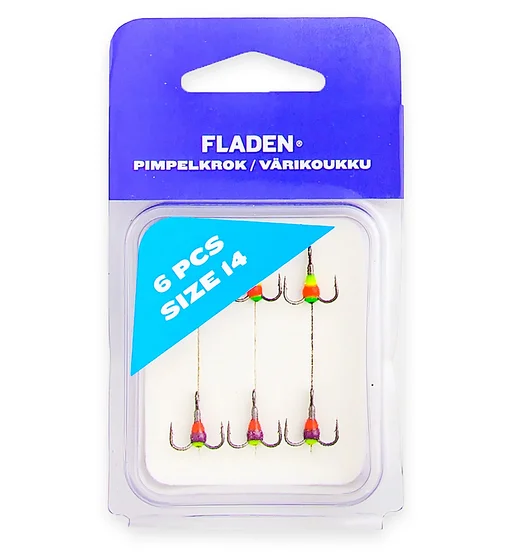 Трійник з полімером Fladen Pimpelkrok extra 6pcs size 14