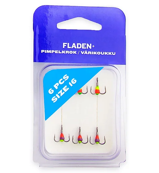 Трійник з полімером Fladen Pimpelkrok extra 6pcs size 16
