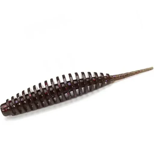 Силикон FishUp Tanta 1.3" 10pc #050 Green Pumpkin Brown/Red & Purple
