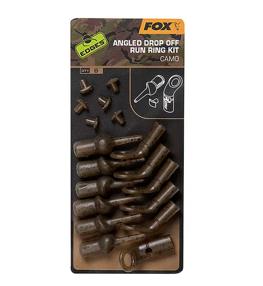 Набор для скользящего монтажа Fox Edges Camo Angled Drop Off Run Ring Kit 6pcs