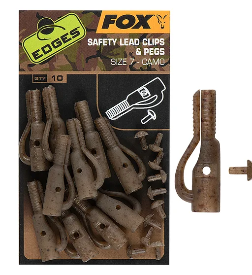 Клипса Fox Edges Camo Lead Clip + pegs Size7 10pcs