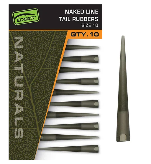 Конус для клипс Fox Egdes Naturals Naked Line Tail Rubbers Size 10 10pcs