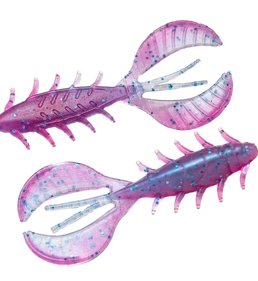 Силікон Angry Baits Chubby Craw 2.4" 7pc #51 Clear Morning Dawn UV