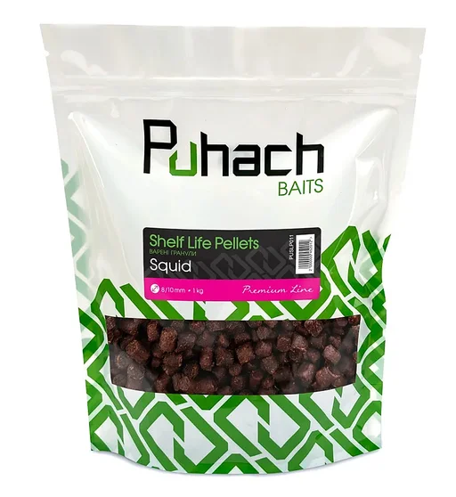 Пеллетс Puhach Natural Line Shelf Life Squid 8/10mm 1kg