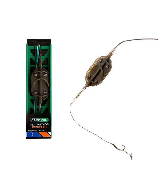 Снасть на лидкоре "Flat Method Feeder" 1крючек №6 30г