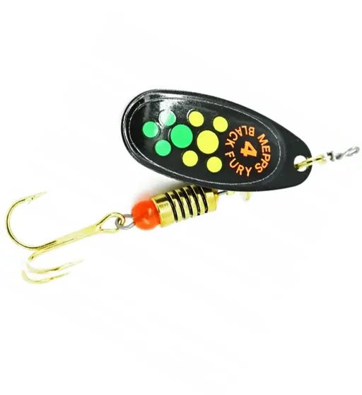 Блешня Mepps Comet Black Fury №4 noir/hot fire tiger 8g
