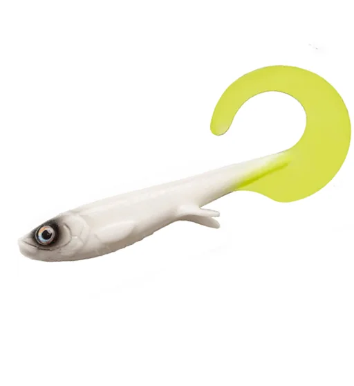 Силікон Wolfcreek Lures Curly 22 220mm+tail 75g #C021 White Baitfish