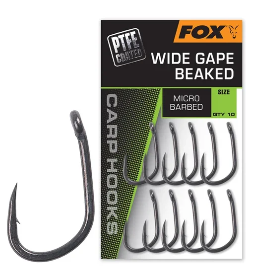 Крючок Fox Wide Gape Beaked #8 10pcs