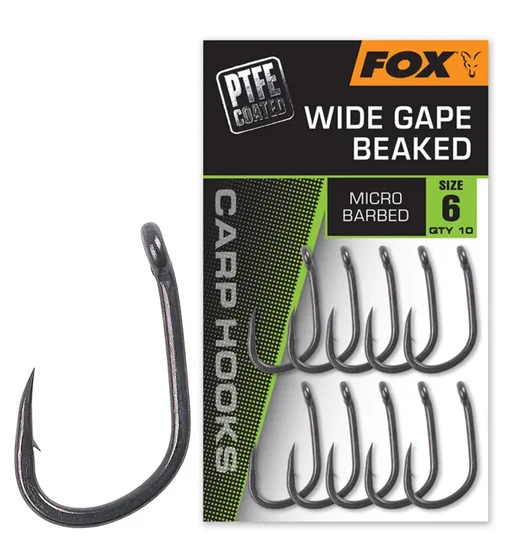 Крючок Fox Wide Gape Straight #6 10pcs