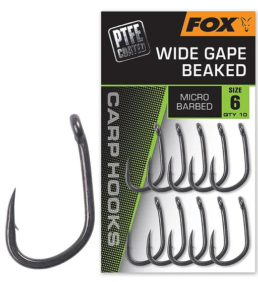Крючок Fox Wide Gape Straight #8 10pcs