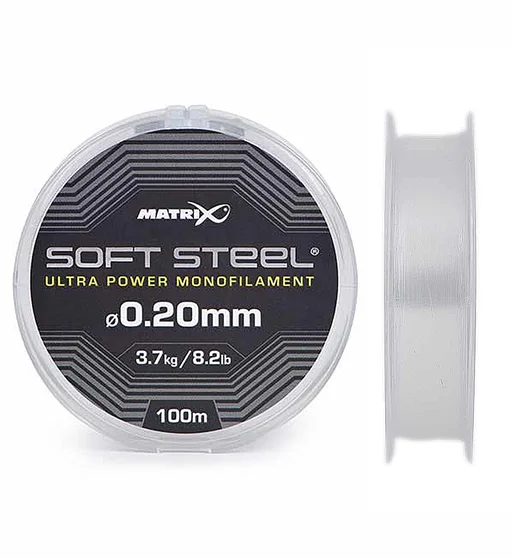 Жилка Matrix Soft Steel Ultra Power Monofilament 100m 8.2lb/3.7kg 0.20mm