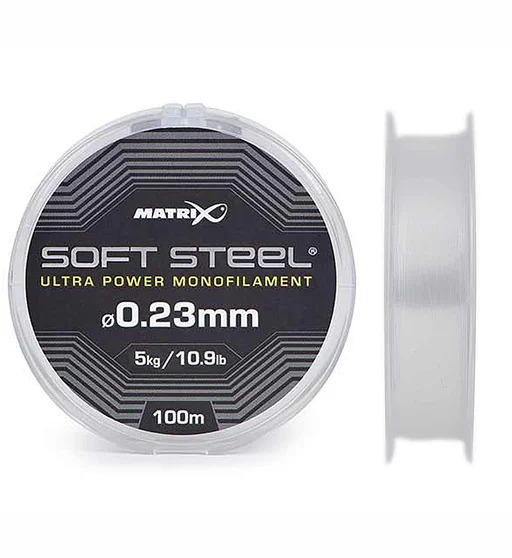 Жилка Matrix Soft Steel Ultra Power Monofilament 100m 10.9lb/5.0kg 0.23mm