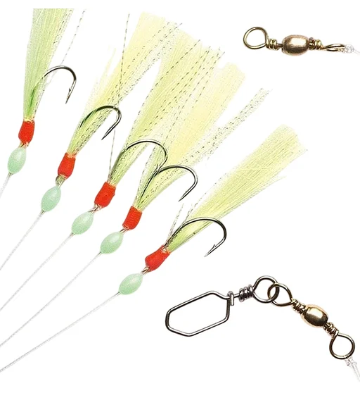 Морской монтаж Fladen Sabiki green & silver 5 hooks size 6 lin