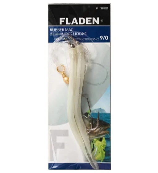 Морський монтаж Fladen Rubber M 2 luminous hooks 12/0