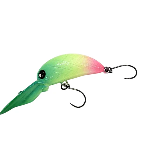 Воблер Mukai Step Crank 2 35F 35mm 3.3g #Green Chart Pink